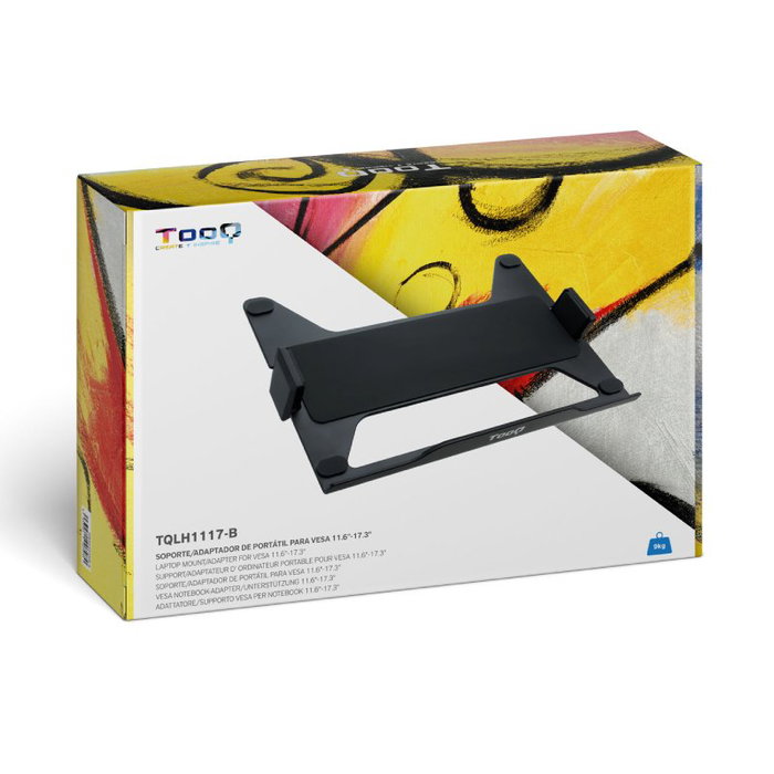Tooq TQLH1117-B Soporte Adaptador para Portátil hasta 17,3 pulgadas Negro